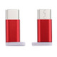 Type-C Male to Micro USB 2.0 Female Converter Adapter, For Galaxy S8 & S8 + / LG G6 / Huawei P10 & P10 Plus / Oneplus 5 / Xiaomi Mi6 & Max 2 /and other Smartphones(Red)