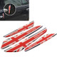 4 PCS UK Flag Pattern Car Door Protector Carbon Fiber Door Side Edge Sticker