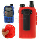 Pure Color Silicone Case for UV-5R Series Walkie Talkies(Red)