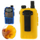 Pure Color Silicone Case for UV-5R Series Walkie Talkies(Yellow)