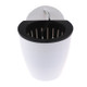 Self-Watering Planter Grow Plants Lazy Flower Pots Wall-hanging Round Resin Plastic Flower Pots, Size: 18x12.5x16cm(White)