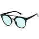 Cat Eye Women Retro Sunglasses Lady Eyewear(Black+Green)