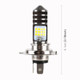 H4 DC12V / 7.4W Motorcycle LED Headlight with 24LEDs SMD-3030 Lamp Beads (Yellow + White)