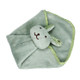 2 PCS Cartoon Coral Velvet Rabbit Wipes Towel(Green)