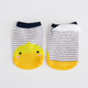 3 Pairs Cotton Children Baby Invisible Silicone Anti-skid Boat Socks, Kid Size:S(yellow striped duckling)