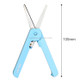 Adjustable Portable Stationery Scissor Office Students Cutting Tools(Sky blue)