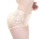 Lace Mid-waist Full Buttocks Fake Buttocks Beautiful Buttocks Panties, Size: XXXL(Complexion)