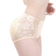 Lace Mid-waist Full Buttocks Fake Buttocks Beautiful Buttocks Panties, Size: L(Complexion)