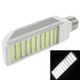 E27 12W 970LM LED Transverse Light Bulb, 50 LED SMD 5050, White Light, AC 85V-265V