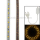 Casing Waterproof Rope Light, Length: 1m, Warm White Light with Controller,  60LED/m, AC 220V