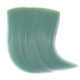 5 PCS Color Gradient Invisible Seamless Hair Extension Wig Piece Straight Hair Piece Color Bangs Hair Piece(Fluorescent Green Light)