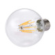 G80 E27 8W Transparent Retro Warm White LED Filament Light, 580 LM 2200K Energy Saving Bulb, AC 220V