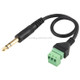 6.35mm Male to 3 Pin Pluggable Terminals Solder-free Connector Solderless Connection Adapter Cable, Length: 30cm