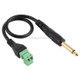 6.35mm Male to 2 Pin Pluggable Terminals Solder-free Connector Solderless Connection Adapter Cable, Length: 30cm