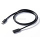 100W 20V 5A USB-C / Type-C Female to USB-C / Type-C Male 4K Ultra-HD Audio and Video Synchronization Data Cable Extension Cable, Cable Length: 30cm (Black)