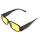 UV Protection Yellow Resin Lens Reading Glasses with Currency Detecting Function, +2.50D