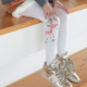 Spring and Autumn Children Cotton Cartoon Fashion Pantyhose, Color:Deer White(M )