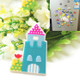 10 PCS Home Fridge Magnets Decorative Message Stickers Children Whiteboard Stickers(Castle)