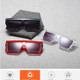 Women Oversized Square Frame Sunglasses Gradient Shades Sun Glasses(C2)