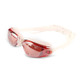 YJ003 Electroplating HD Anti-fog Swimming Glasses Waterproof Diving Equipment for Man and Women(Red)