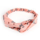 Women Fashion Chiffon Headbands Cartoon Wide Headwear Headwrap Hair Accessories(Pink )