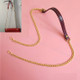 Women Bag PU Leather Chain Long Shoulder Strap Bag Accessories(Red Wine)