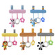 Baby Stroller Cartoon Animal Pendant Cradle Ornament Hanging Rattle(Blue Elephant Bed Hanging)