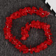 10 PCS 1M Simulation Orchids String Wedding Arrangement Flower Strip Stage Decoration Supplies(Red)