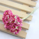 5 Branches DIY Hand-simulated Plum Mini Flocking Cloth Lucky Flower(Rose Red)