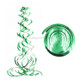 5 PCS 70cm PVC Spiral Ornaments Christmas Kindergarten Classroom Birthday Party Scene Layout Hanging Sequin Ornaments(Green)