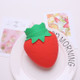 Water Filled Silicone Hot Water Bag Bottle Strawberry Hand Warmer(Red)