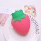 Water Filled Silicone Hot Water Bag Bottle Strawberry Hand Warmer(Rose Red)