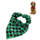 2 PCS Pet Triangle Towel Christmas Snowflake Dog Saliva Towel, Size:L(Green)