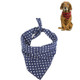 2 PCS Pet Triangle Towel Christmas Snowflake Dog Saliva Towel, Size:S(Blue)