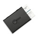 Metal Portable Push Card Case Ultra-thin Frosted Light Business Card Packing Box(Black)