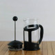 High Borosilicate Coffee Filter Pot Brewing Teapot Hand Punch Coffee Pot Milk Frother, Specification:600ml