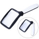 2X Handheld Folding Five LED Lights For Elderly People Reading Newspapers HD Acrylic Optical Lens Magnifying Glass