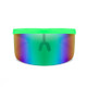 Large Frame Full Protection Outdoor Boy & Girl Sunglasses UV-proof Baby Sunglasses, Frame color: Green Frame Green Film