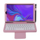 SA510 Detachable Bluetooth Keyboard + Litchi Texture PU Leather Protective Cover with Holder for Galaxy Tab A 10.1 (2019) T510/T515 (Pink)