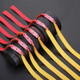 10 PCS Long Pull Model Prey Flat Rubber Band Special Saspi Slingshot Accessories, Color:Thickness 1.0mm Bicolor Red