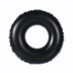 Children Water Inflatable Swimming Ring with Double Valve Handle, Size:90cm(Black)