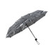 Automatic Retro British Newspaper Umbrella Vinyl Sunscreen Folding Umbrella, Style:Manual(Black)