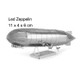 3 PCS 3D Metal Assembly Model DIY Puzzle, Style: Zeppelin