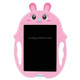 9 inch Children Cartoon Handwriting Board LCD Electronic Writing Board, Specification:Color  Screen(Pink Rabbit)