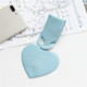 6 PCS Love Shape Luggage Tag Travel Pass Name Card Tag(Blue)