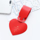 6 PCS Love Shape Luggage Tag Travel Pass Name Card Tag(Red)