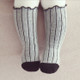 3 Pairs Children High-rise Princess Socks Infant Baby Socks, Size:M(Gray)