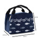 5 PCS Small Zipper Insulation Bag Outdoor Picnic Insulation Portable Ice Bag(Navy)