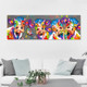 Colorful Cows Home Decoration Canvas Painting HD Inkjet Frameless Painting Core, Size:40×120cm