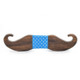 Men Wooden Beard Shape Bow Tie Suit Accessories(HHT25 Blue)